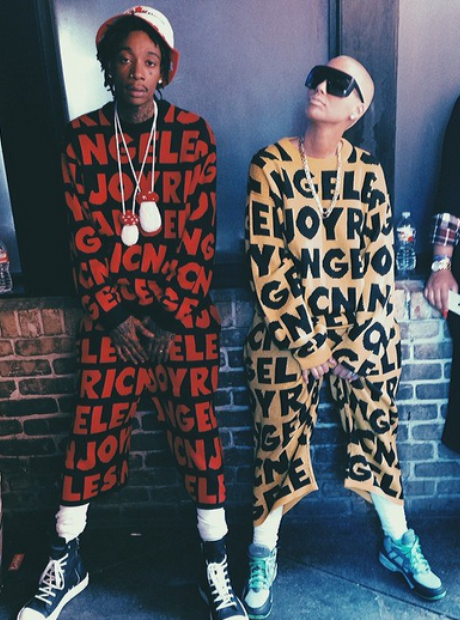 Wiz Khalida and Amber Rose matching outfits Instag